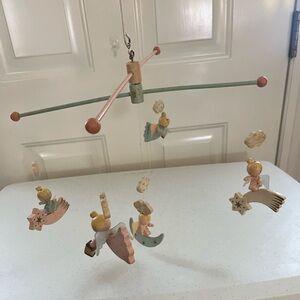 Vintage Irmi Pastel Angel Nursery Crib Mobile